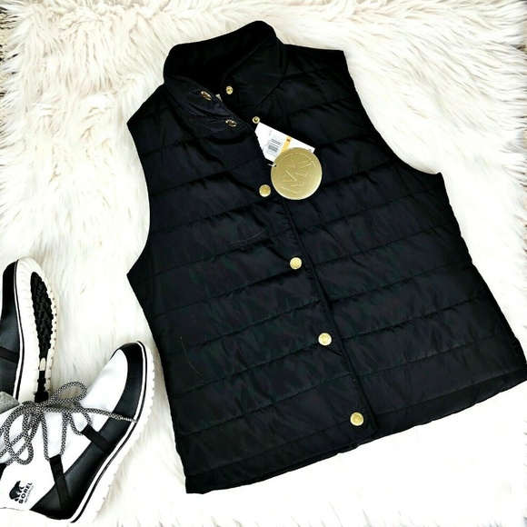 michael kors vest womens gold